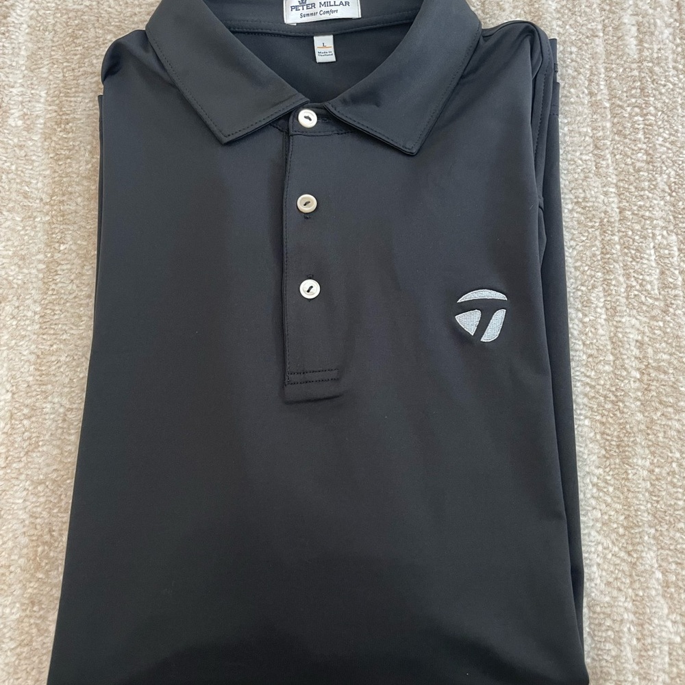 Peter Millar Classic Black Polo - image 1